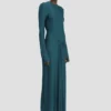 Rochie midi Frances în culoarea verde-albastru închis Rochie midi Frances în culoarea verde-albastru închis