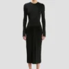 Rochie midi Frances în negru Rochie midi Frances în negru