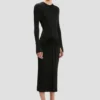 Rochie midi Frances în negru Rochie midi Frances în negru