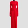 Rochie midi Frances în roșu cardinal Rochie midi Frances în roșu cardinal