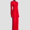 Rochie midi Frances în roșu cardinal Rochie midi Frances în roșu cardinal