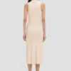 Rochie midi Mira în culoarea nisip Rochie midi Mira în culoarea nisip