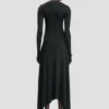 Rochie midi neagră Rochie midi neagră