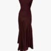 Rochie midi Posy în culoarea burgund Rochie midi Posy în culoarea burgund