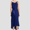 Rochie midi Posy în indigo strălucitor
