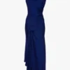 Rochie midi Posy în indigo strălucitor