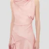Rochie midi Posy în roz prăfuit Rochie midi Posy în roz prăfuit