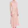 Rochie midi Posy în roz prăfuit Rochie midi Posy în roz prăfuit