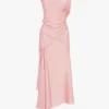 Rochie midi Posy în roz prăfuit Rochie midi Posy în roz prăfuit