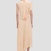 Rochie smockată în culoarea nisip