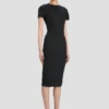 Rochie tip tricou mulată, de culoare neagră