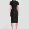 Rochie tip tricou mulată, de culoare neagră