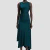 Rochie Twist în albastru-verde închis Rochie Twist în albastru-verde închis