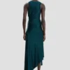 Rochie Twist în albastru-verde închis Rochie Twist în albastru-verde închis