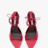 Sandale cu toc stiletto Eliza 75 din piele roșie Sandale cu toc stiletto Eliza 75 din piele roșie
