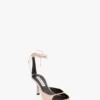 Sandale cu toc stiletto Eliza 75 din piele roz pal Sandale cu toc stiletto Eliza 75 din piele roz pal