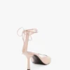 Sandale cu toc stiletto Eliza 75 din piele roz pal Sandale cu toc stiletto Eliza 75 din piele roz pal
