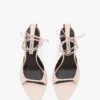 Sandale cu toc stiletto Eliza 75 din piele roz pal Sandale cu toc stiletto Eliza 75 din piele roz pal