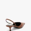 Sloane Halter Back 45 din piele de culoare Dark Tan Sloane Halter Back 45 din piele de culoare Dark Tan