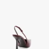 The Victoria stiletto slingback 100 din piele burgundă