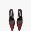 The Victoria stiletto slingback 100 din piele burgundă
