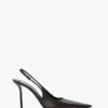 The Victoria stiletto slingback 100 din piele neagră
