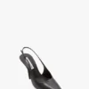 The Victoria stiletto slingback 100 din piele neagră