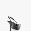The Victoria stiletto slingback 100 din piele neagră