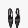 The Victoria stiletto slingback 100 din piele neagră