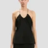 Top cami cu volane, negru Top cami cu volane, negru