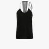 Top cami cu volane, negru Top cami cu volane, negru