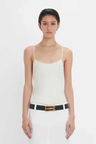 Top Cami în culoarea ivoriu