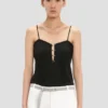Top cami Rouleaux în negru Top cami Rouleaux în negru