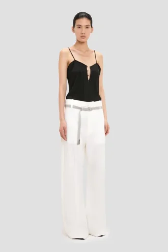 Top cami Rouleaux în negru