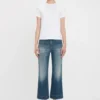 Tricou alb cu logo mic, mulat Tricou alb cu logo mic, mulat