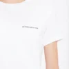 Tricou alb cu logo mic, mulat Tricou alb cu logo mic, mulat