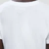 Tricou cu croială strâmtă, de culoare albă Tricou cu croială strâmtă, de culoare albă