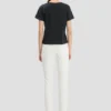 Tricou cu croială strâmtă, de culoare bleumarin Tricou cu croială strâmtă, de culoare bleumarin