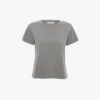 Tricou cu croială strâmtă, în nuanță gri melanj Tricou cu croială strâmtă, în nuanță gri melanj