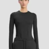 Tricou cu mâneci lungi, negru Tricou cu mâneci lungi, negru