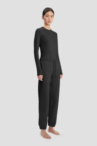 Tricou cu mâneci lungi, negru Tricou cu mâneci lungi, negru