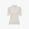 Tricou polo cu volane, alb Tricou polo cu volane, alb
